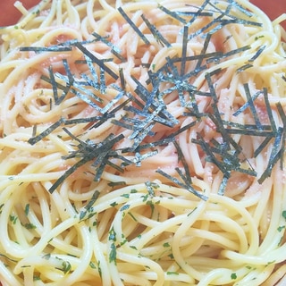 ダブル海苔の明太子マヨネーズパスタ